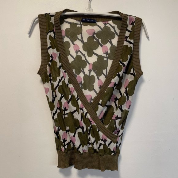 Erotokritos Wrap Top (NWOT) – Olive Size 1 - Picture 3 of 8